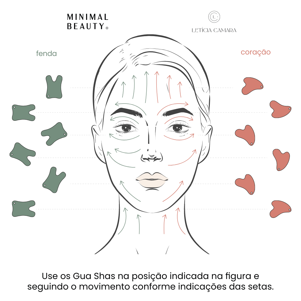 Gua Sha Coração - Massageador facial